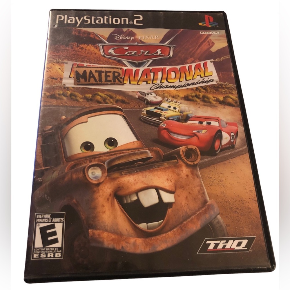 Cars Mater National Championship Playstation 2 PS2 w/Manual Tested
